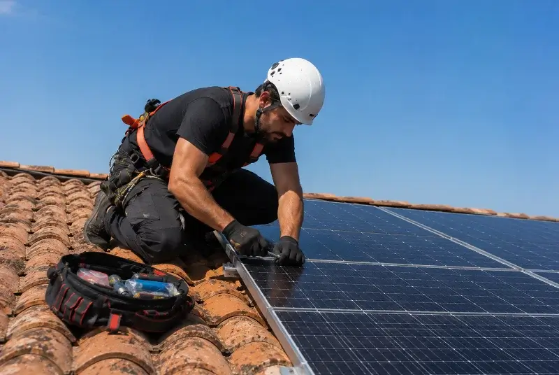 Maintenance et monitoring de panneaux solaires à la Bâtie-Montgascon